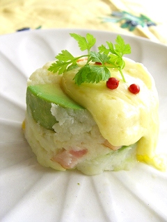 チーズポテトサラダ・トルテ。