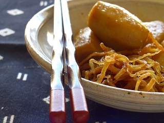 柔らかサキイカと里芋の煮物。