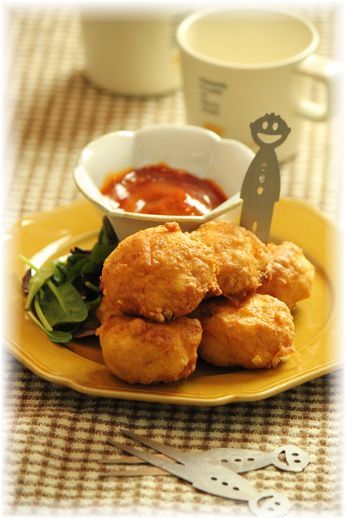 おからナゲット。 と献立。