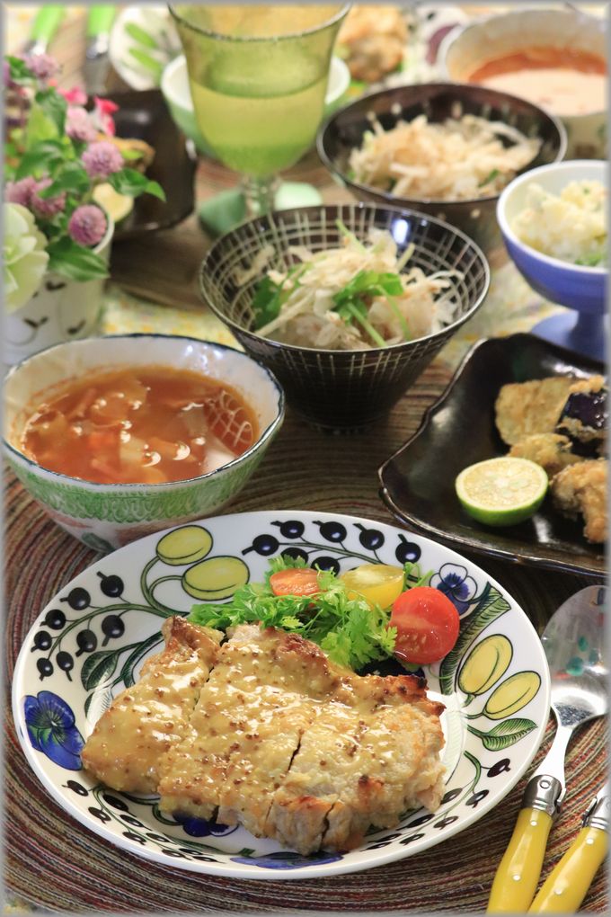 レシピ フライパン１つのハニーマスタードチキン と 献立 と 世界旅行の前と後 よめ膳 Yomeカフェ Powered By ライブドアブログ