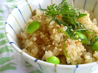 チンする☆夏おこわ。 と昨日みたいな献立☆
