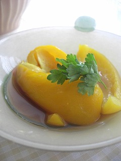 パプリカのお浸し。 と献立。
