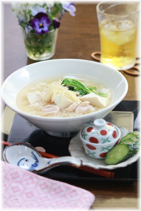 鶏出汁お粥。