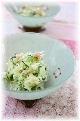 たらこ白和え。 と 朝御飯。