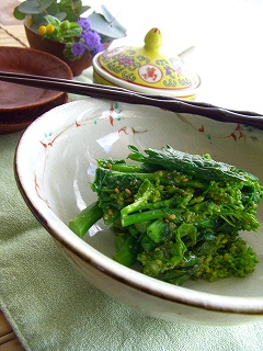 菜の花のまろやかナムル。