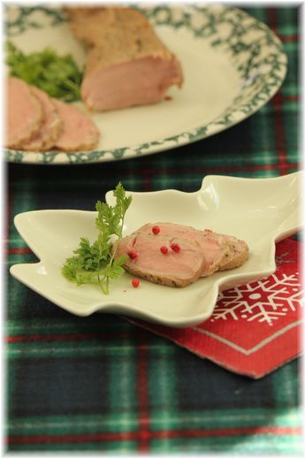 味噌にんにくのヒレ肉ローストポーク。