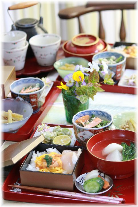 うに丼。 の 献立。