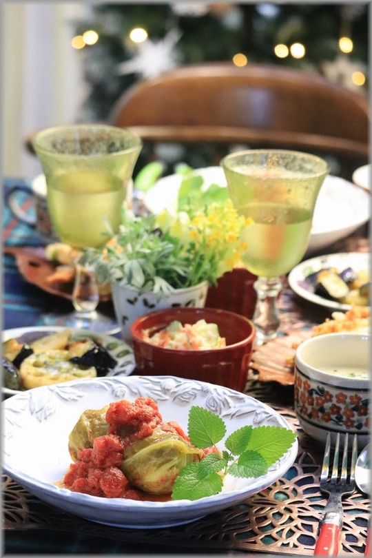  【レシピ】フライパンで作るロールキャベツ。と　献立。と　お父さんの長年のあこがれ。