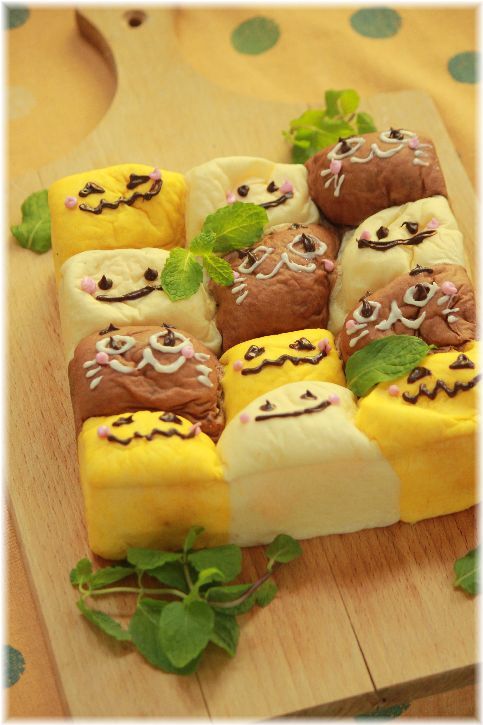 ハロウィンちぎりパン。