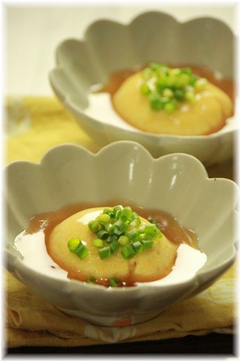 お豆腐たまご。 と献立。