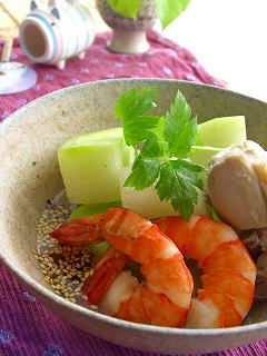 冬瓜の ゆかり煮。