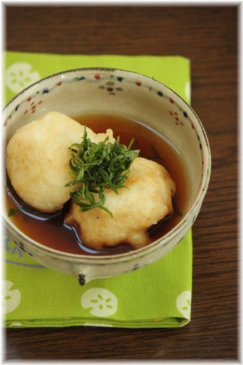 山芋衣の揚げ出し豆腐。 と献立。
