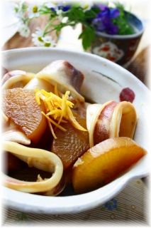 いか大根。 と献立。