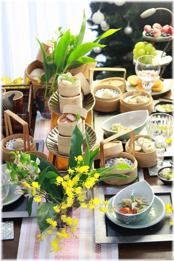 お友達ランチ 蒸籠の湯気の会。 の 献立。