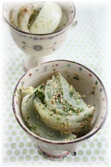 玉ねぎの青海苔味噌煮。 と朝ご飯。