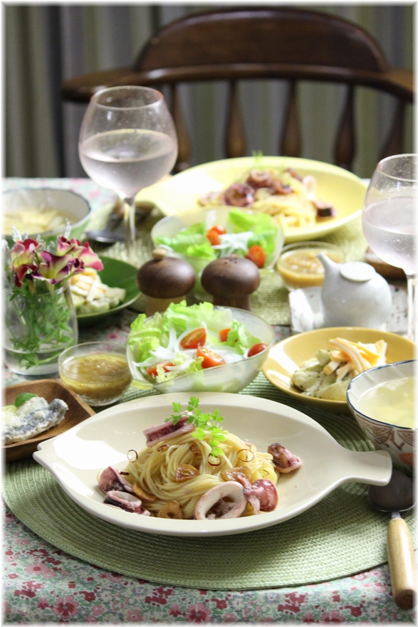 レシピ イカのペペロンチーノ と 献立 と小さいご馳走 よめ膳 Yomeカフェ Powered By ライブドアブログ