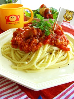 ソーセージ☆ミートソース。