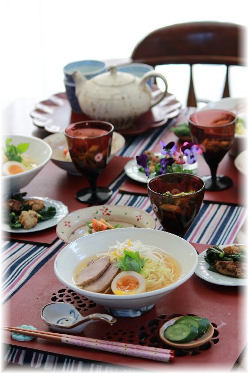 柚子醤油らーめん。 と お昼ごはん。