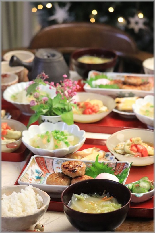 【レシピ】お豆腐鶏つくね。と　居酒屋さんみたいな献立。と　食べてる写真ばかり。