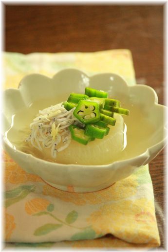 しらすと生姜の ふろふき大根。 と献立。