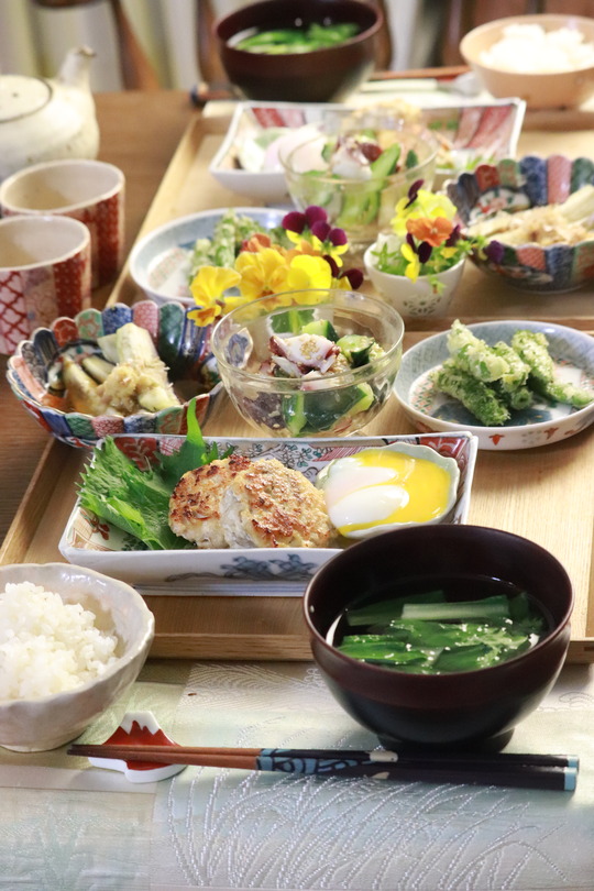 【レシピ】鶏ごぼうつくね。と　献立。と　楽しい雨女。