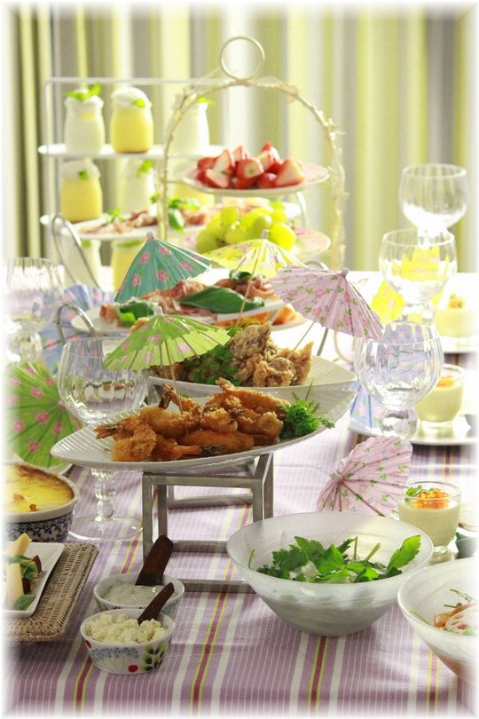 お友達夕飯。と　献立。