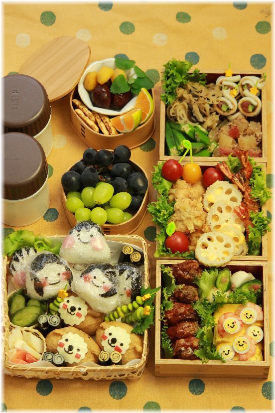 運動会のお弁当。