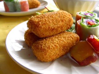 海老のトマトクリームコロッケ。（ヘルシーバージョン☆）