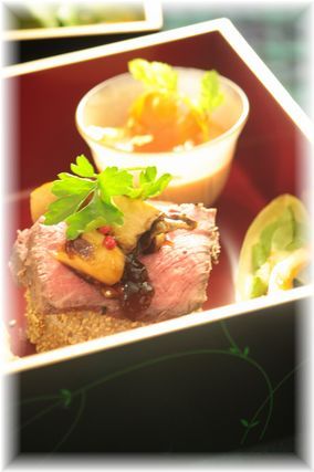 きのこの楽チンローストビーフ・ごはん。