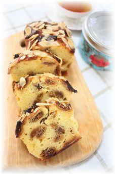 紅茶イチジクのケーキ。