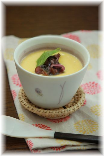 トースター茶わん蒸し。 と朝ごはん。