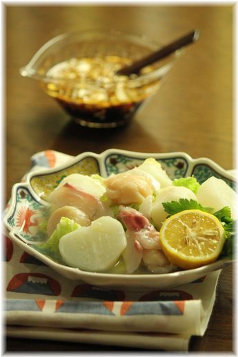 蕪と白菜の つゆだく カルパッチョ。