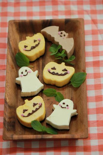 ハロウィンのミルクチーズケーキ。