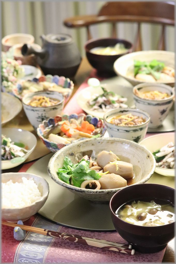 レシピ イカと里芋の煮物 と 献立 と お夜食に憧れる よめ膳 Yomeカフェ Powered By ライブドアブログ