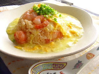 コーンスープのあんかけ炒飯☆