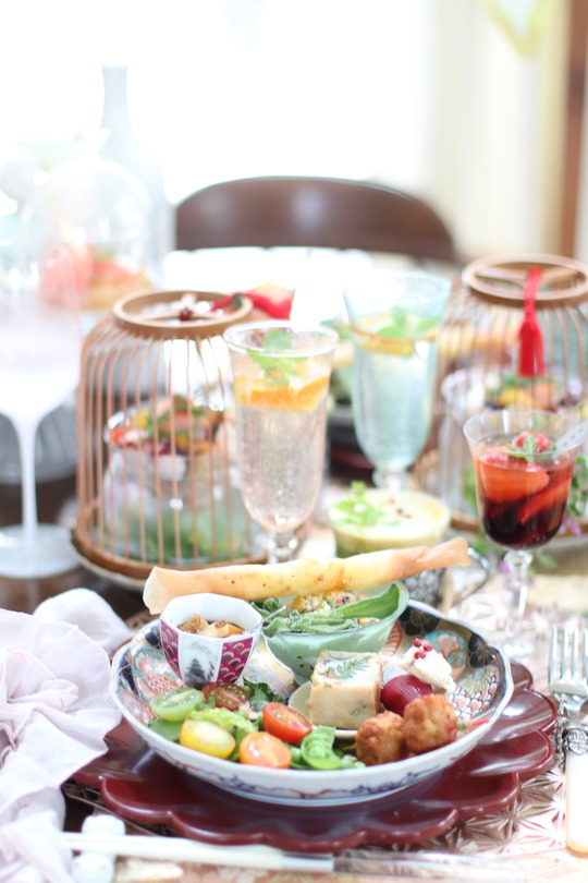 【献立】穀雨の春の日のお友達と献立。と　親子・家族ともだち。