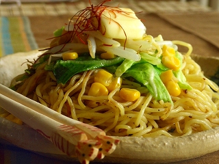 包丁要らず・ゴミ知らずの☆味噌バター焼きそば。