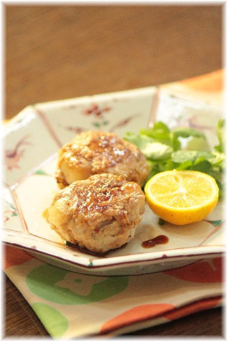 ほたてつくね。 と 献立。