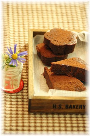 お豆腐で作る・しっとり炊飯器チョコケーキ。
