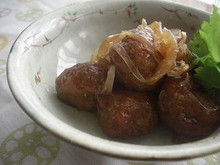 海老入り肉団子。 と献立。