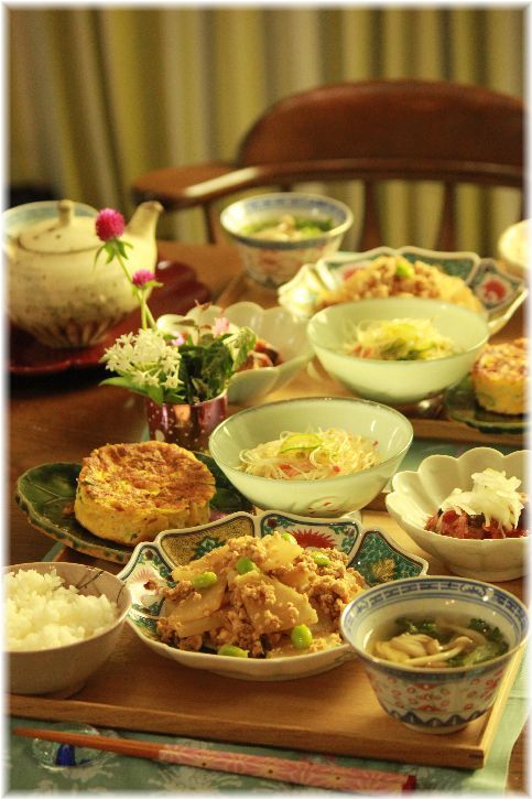 大根の柚子こしょう麻婆。の 繋がるレシピ献立。