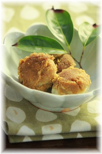 おから蓮根の照り焼き。 と献立。