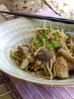 きのこ一杯！タラ胡麻チン☆