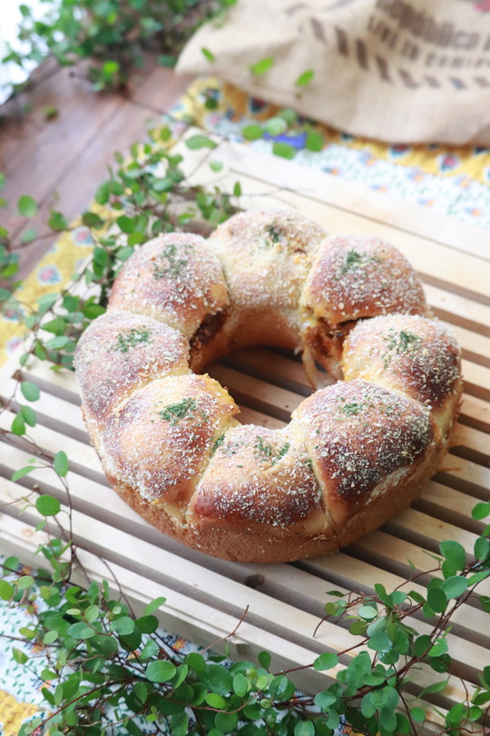  【レシピ】リングカレーパン。と　12時間。