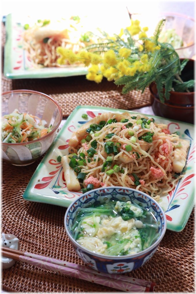 レシピ いか と たらこ の しょうゆ焼きそば と 献立 と あまなつ仕事 よめ膳 Yomeカフェ Powered By ライブドアブログ