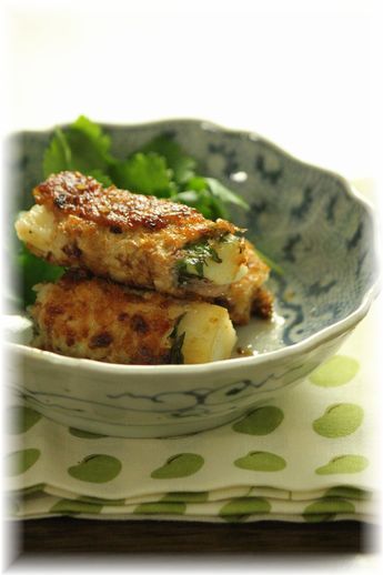 長芋のおかかにんにく焼き。 と献立。