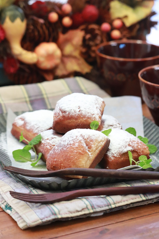 【レシピ】全粒粉100％のベニエ。