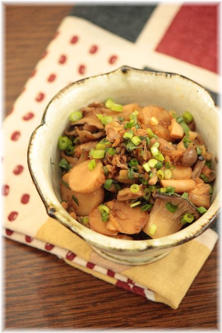 きのこの なめろう。 と 献立。