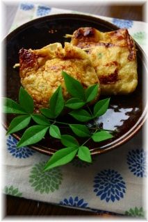 お豆腐入り油揚げ。 と献立。