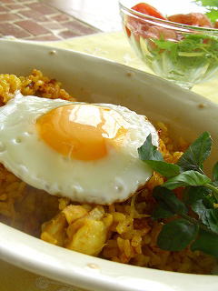 カレーのクリーミー炊き込みご飯。